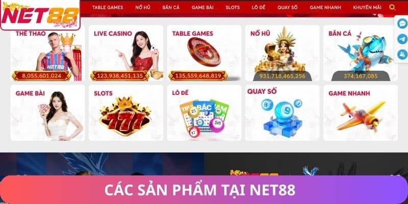 Các Sản Phẩm Tại Net88: Tổng Quan Sản Phẩm Hot Tại Net88 các sản phẩm tại Net88