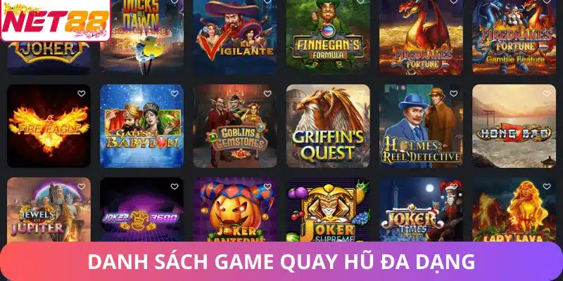 Nổ Hũ Net88 – Trải Nghiệm Slot Hấp Dẫn & Cơ Hội Thắng Lớn Danh sách game quay hũ đa dạng tại nhà cái Net88